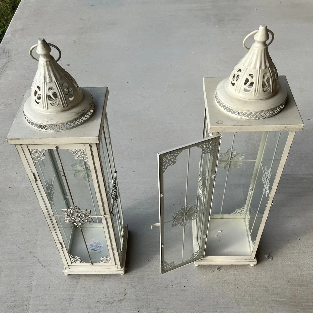 Pier 1 Imports Rustic Ivory Lantern